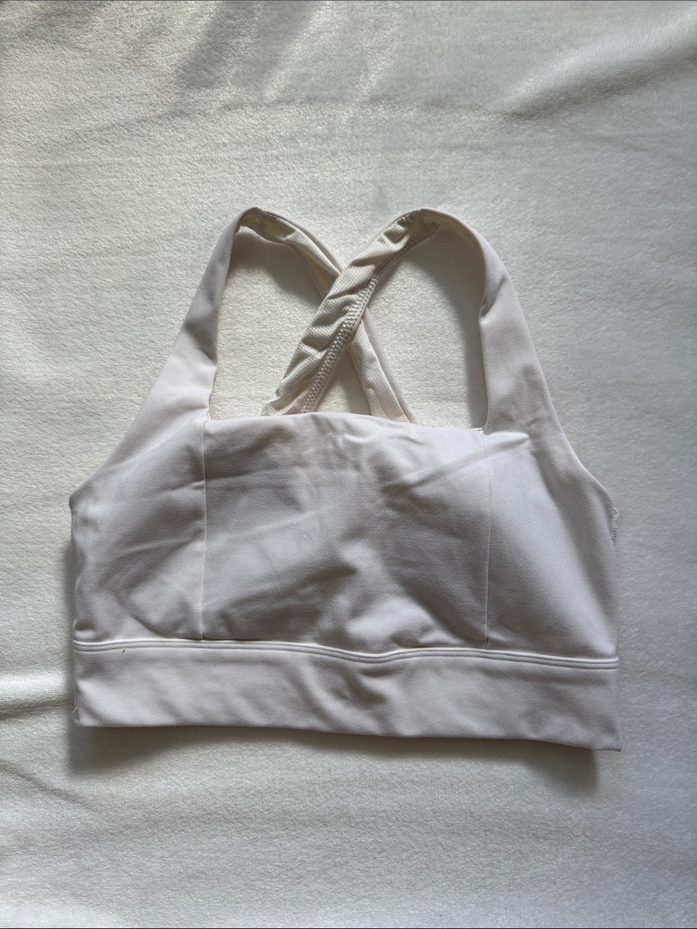 All in Motion White Sports Bra